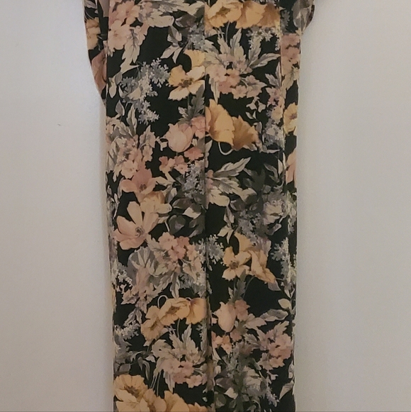 Maurices Floral Maxi Dress in Black and Soft Pink - Picture 3 of 9